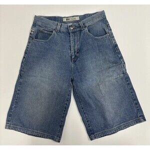 Vintage Ignition Loose Fit Denim Shorts Mens 38 Blue Pocketed Hip Hop Skater Y2K